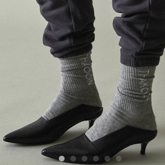 NWOT THAKOON Kitten Mule Black Leather Portugal - Picture 4 of 14